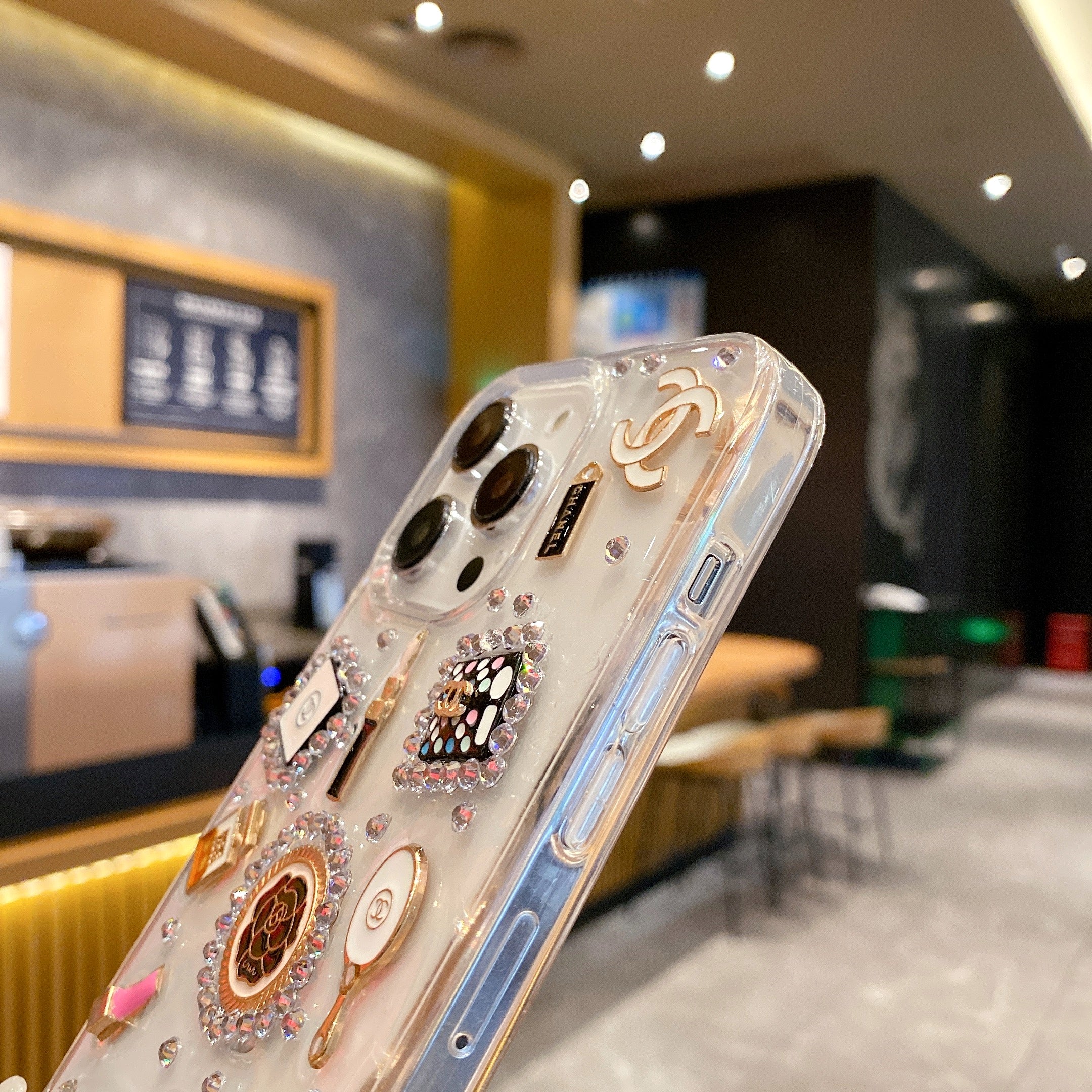 Clear Makeup Back Cover Case for iPhone 12