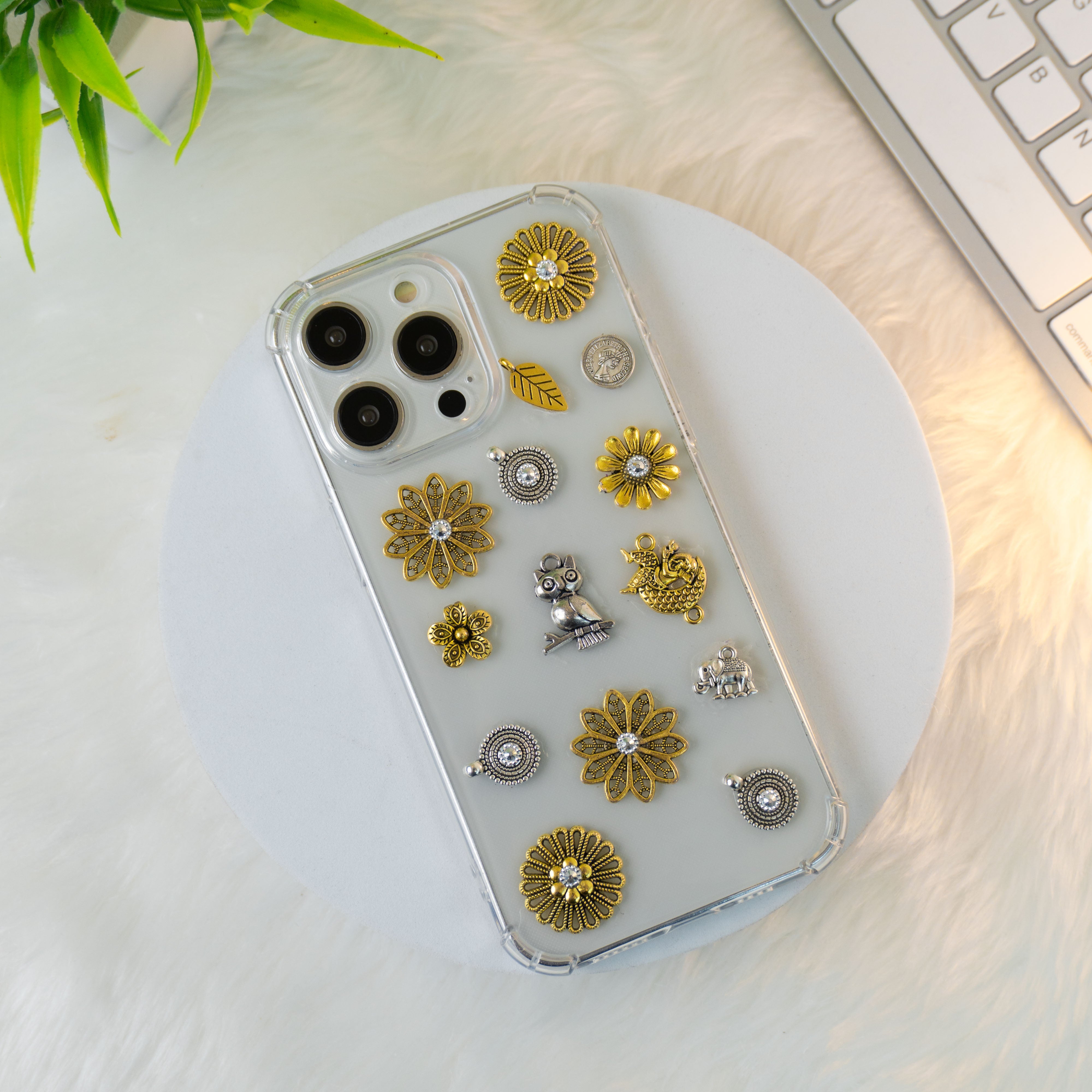Owl-Elephant Oxidized Silicon Phone Cases For iPhone 15 Plus