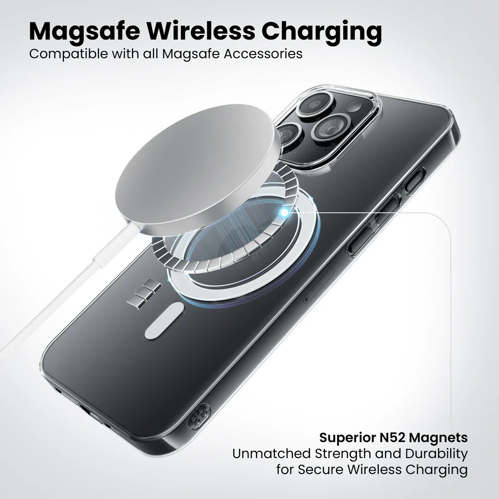 Anti-Yellow Magsafe Silicon (High-Quality) Phone Cases For iPhone 15 Plus