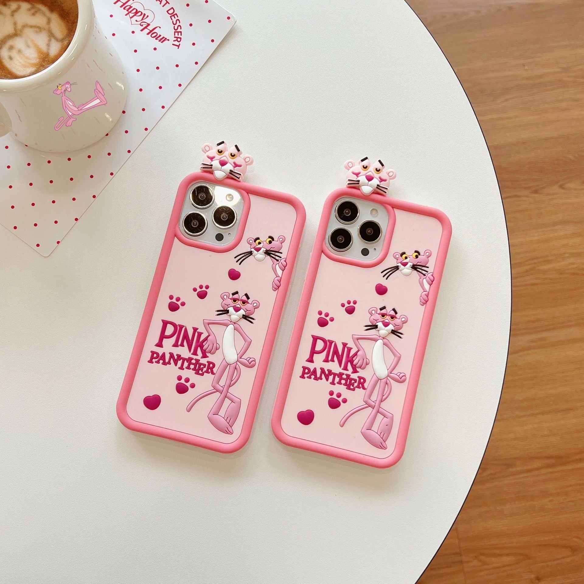 Pink Panther Silicon Phone Case For iPhone 15 Pro Max