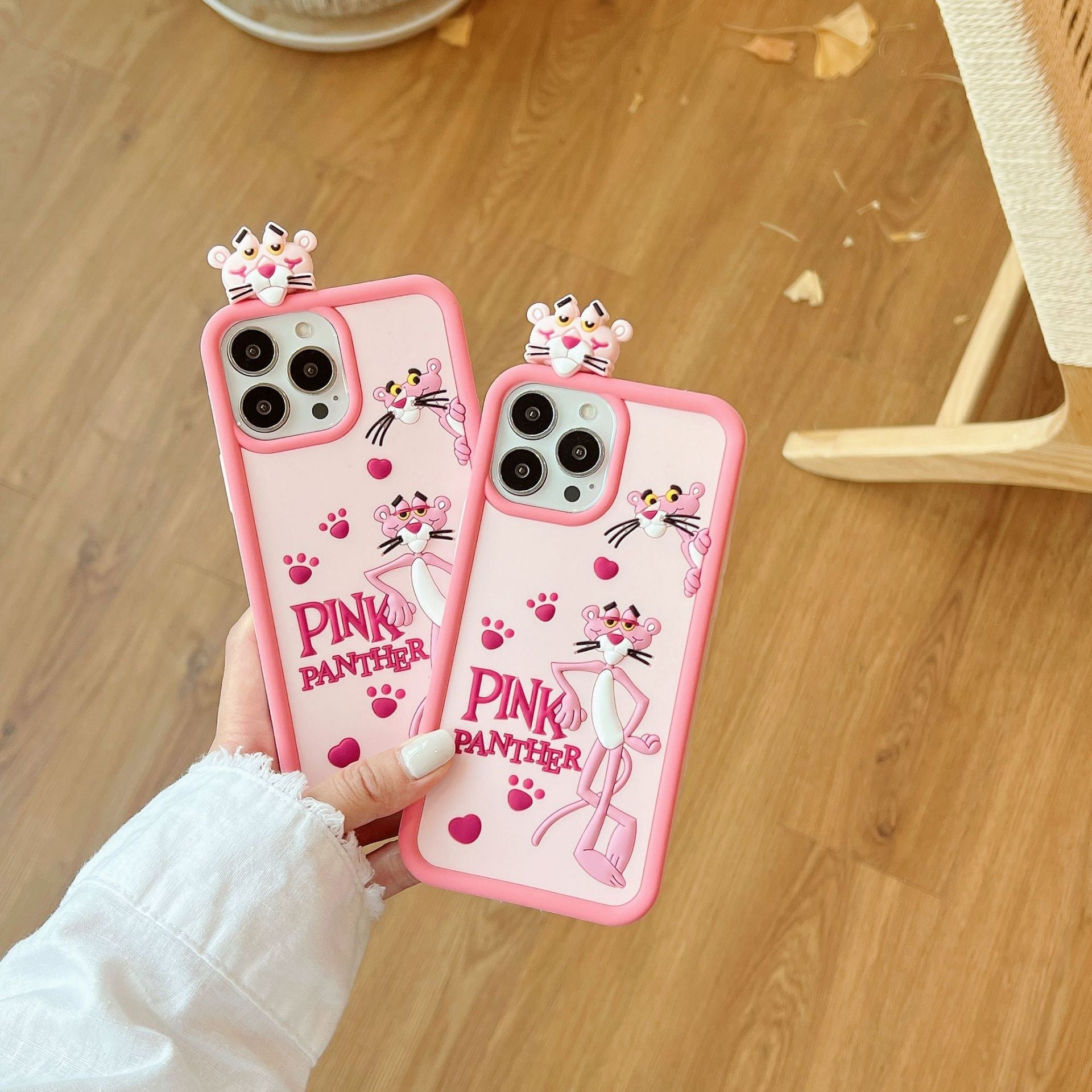 Pink Panther Silicon Phone Case For iPhone 15 Pro Max