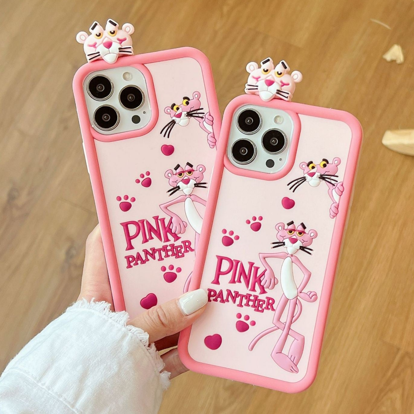 Pink Panther Silicon Phone Case For iPhone 15 Pro Max