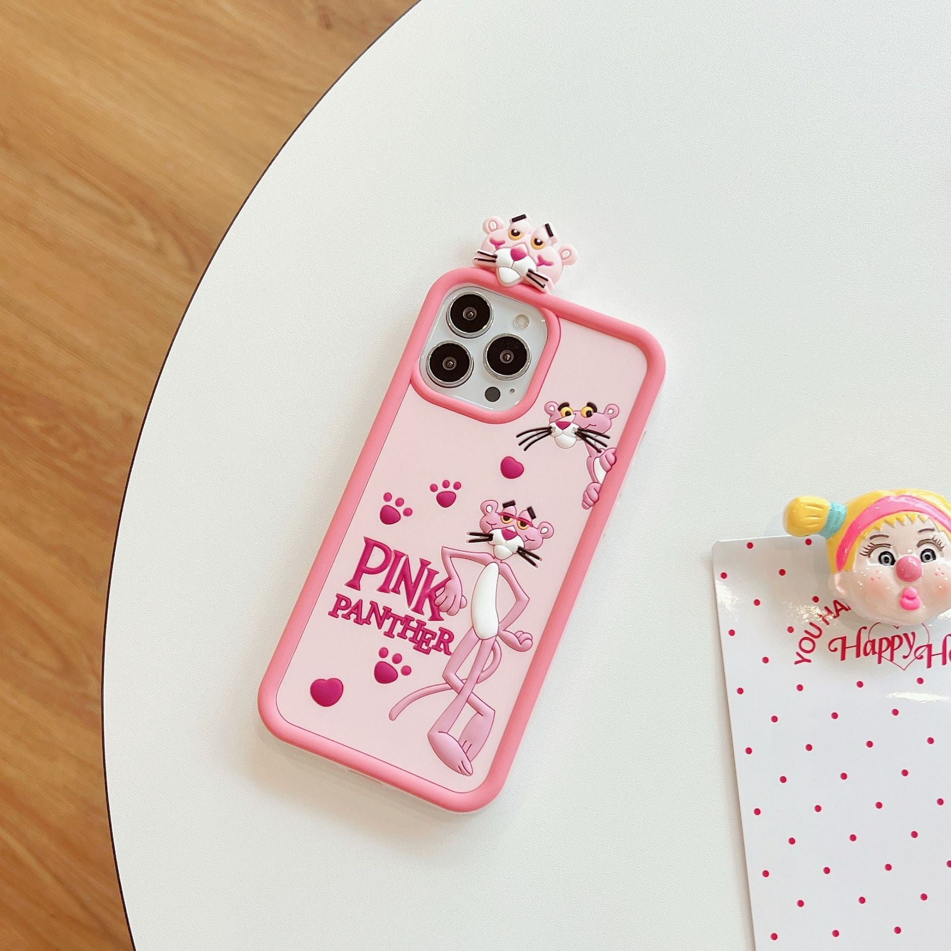 Pink Panther Silicon Phone Case For iPhone 15 Pro Max