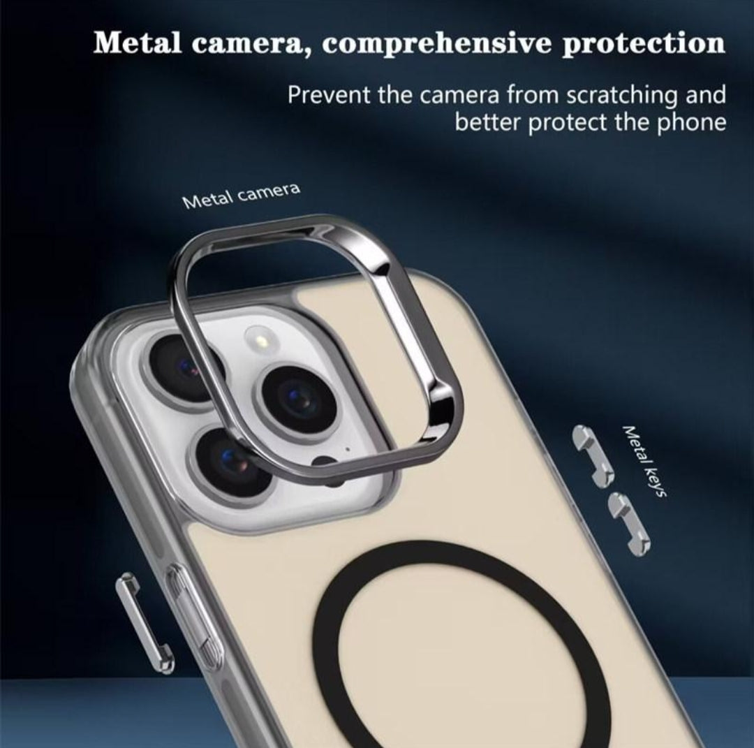 Black Luxury Smoky Phone Case With Magsafe For iPhone 12