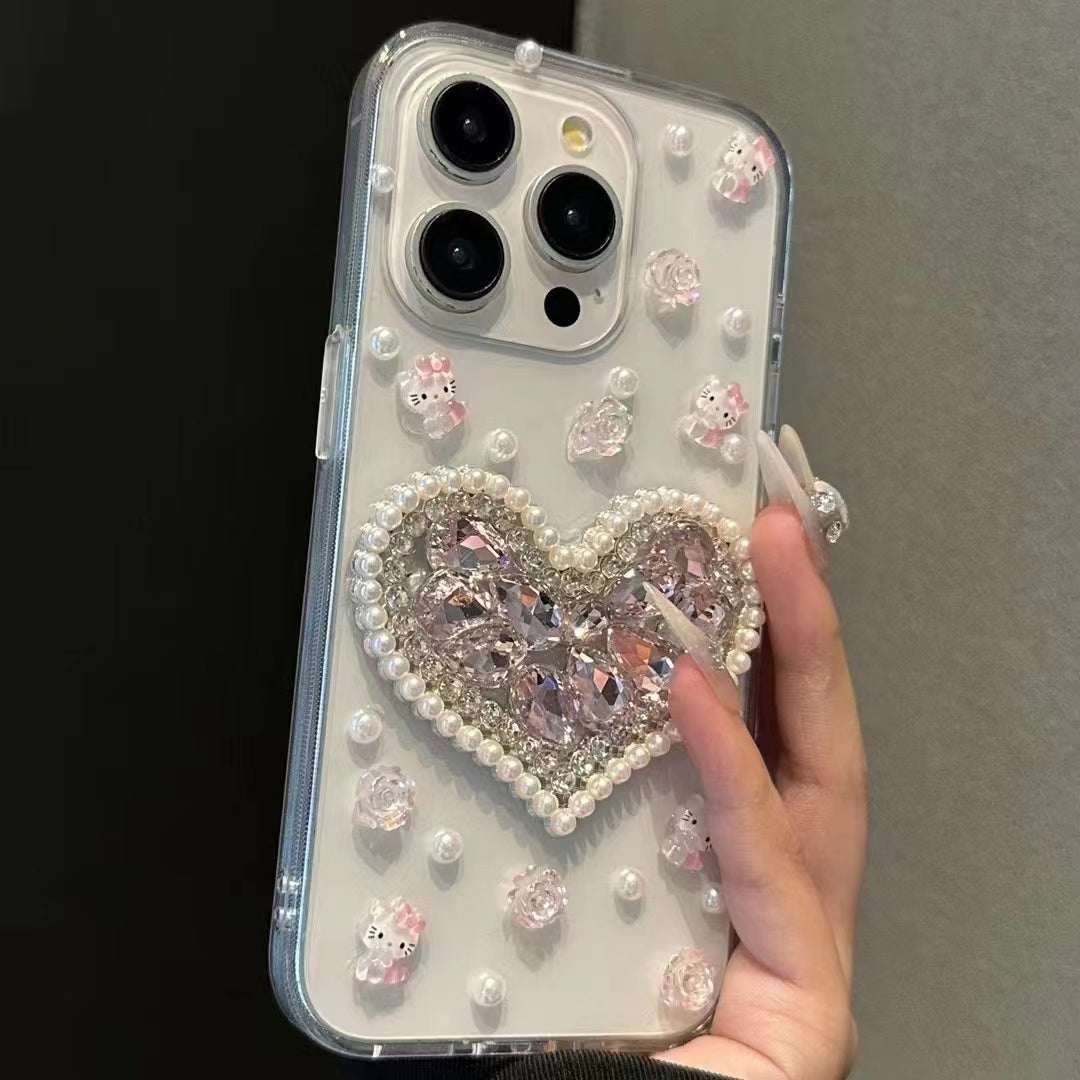 Lovely Hello Kitty Mirror Silicon Phone Cases For iPhone 12